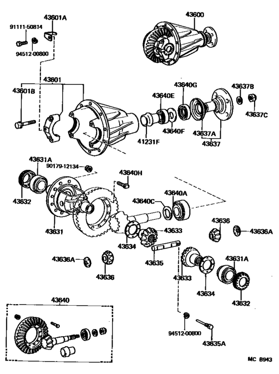 Front Axle Housing & Differential