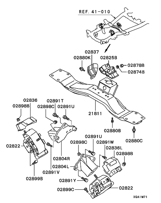 Engine mounting & support