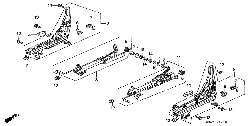 Front seat components