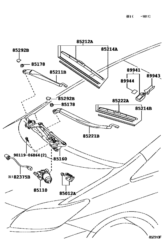 Windshield Wiper for 2009 2015 Toyota PRIUS ZVW30 General sales