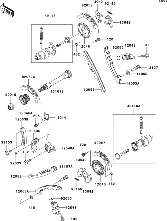 Camshaft(s)/tensioner