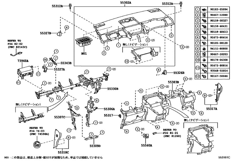 Instrument Panel & Glove Compartment