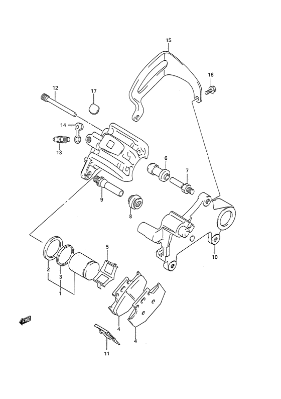 Rear calipers