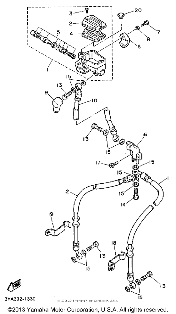 Front master cylinder