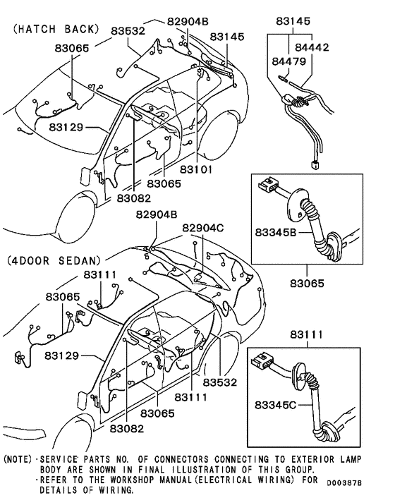 Wiring & attaching parts