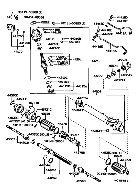 Front Steering Gear & Link