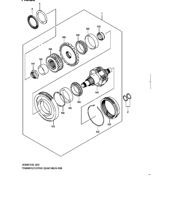 Transfer drive gear