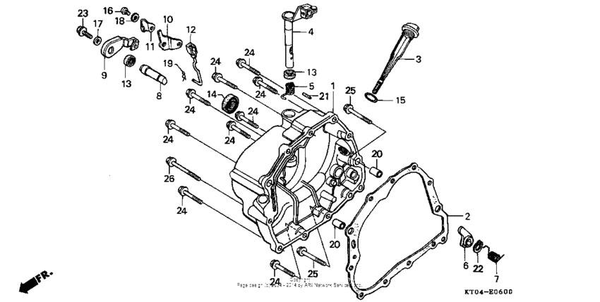 Right crankcase cover