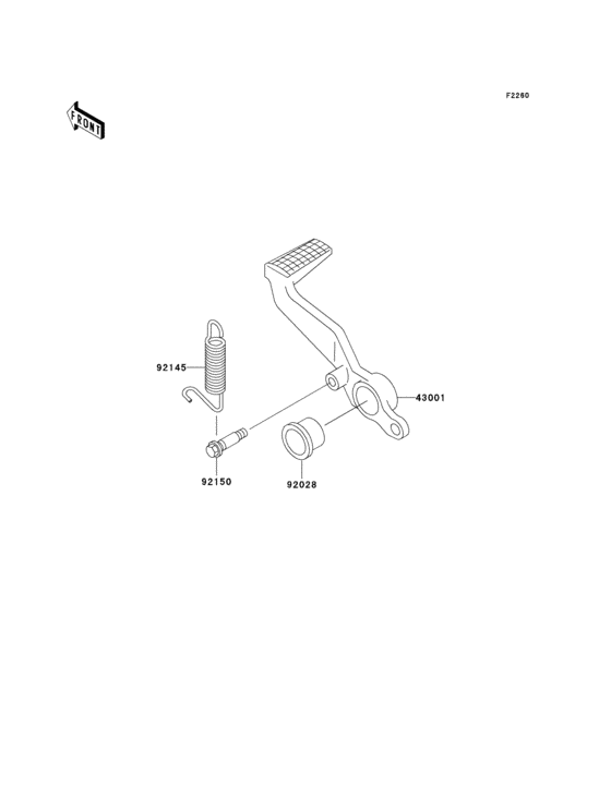 Brake pedal/torque link