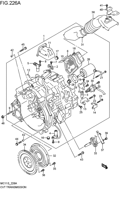 cvt - transmission assy