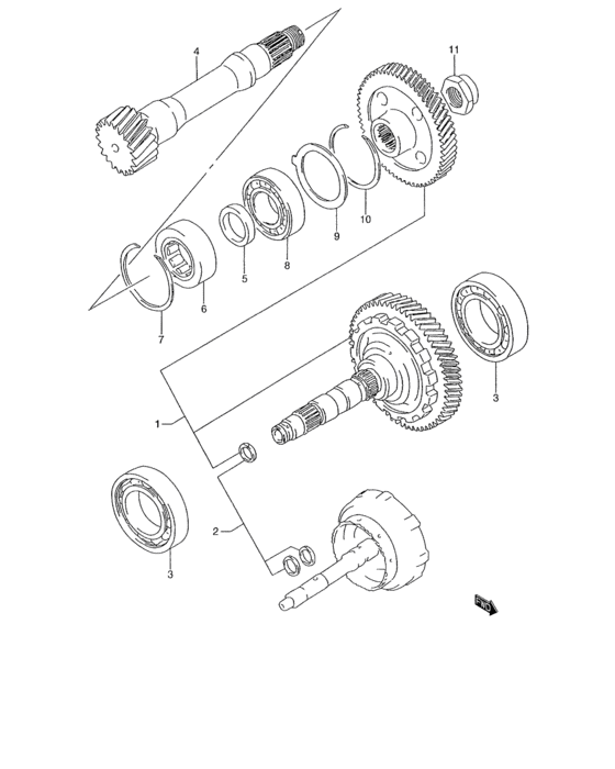 At output shaft