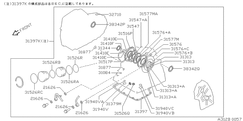 Gasket & seal kit (automatic)