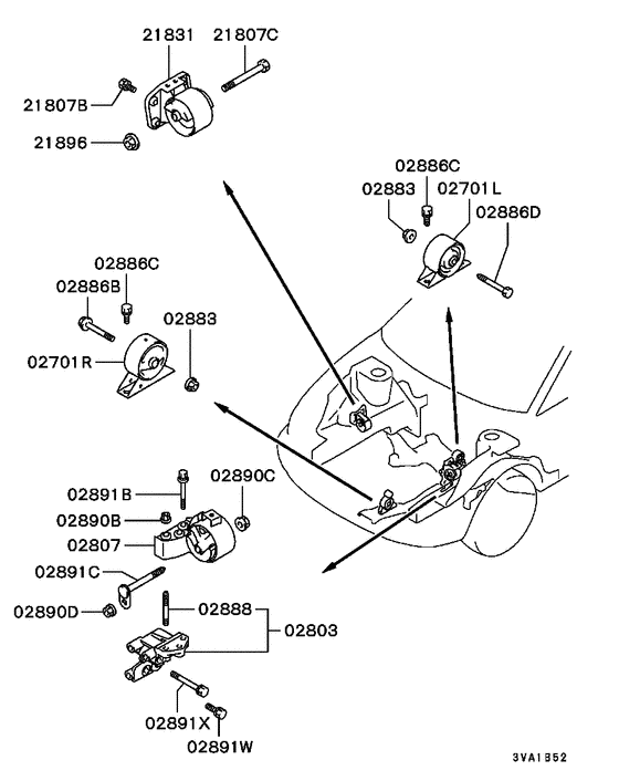 Engine mounting & support