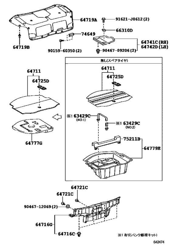 Package Tray Panel & Luggage Compartment Mat
