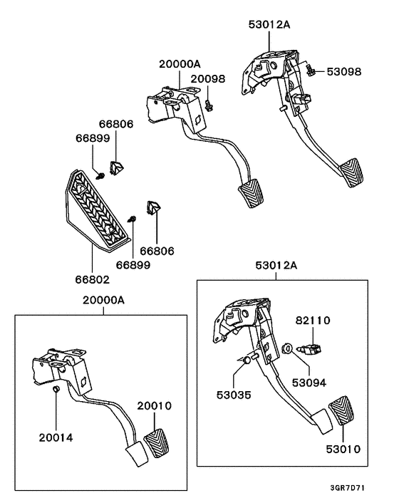 Brake & clutch pedal
