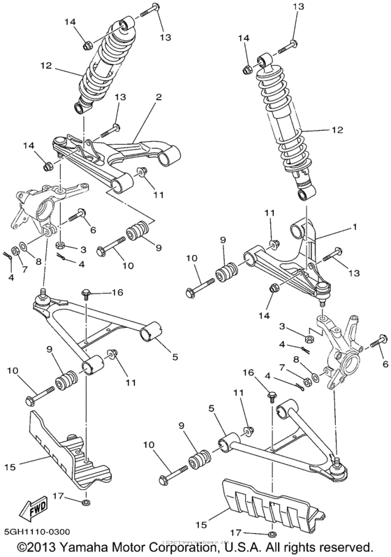Front suspension wheel