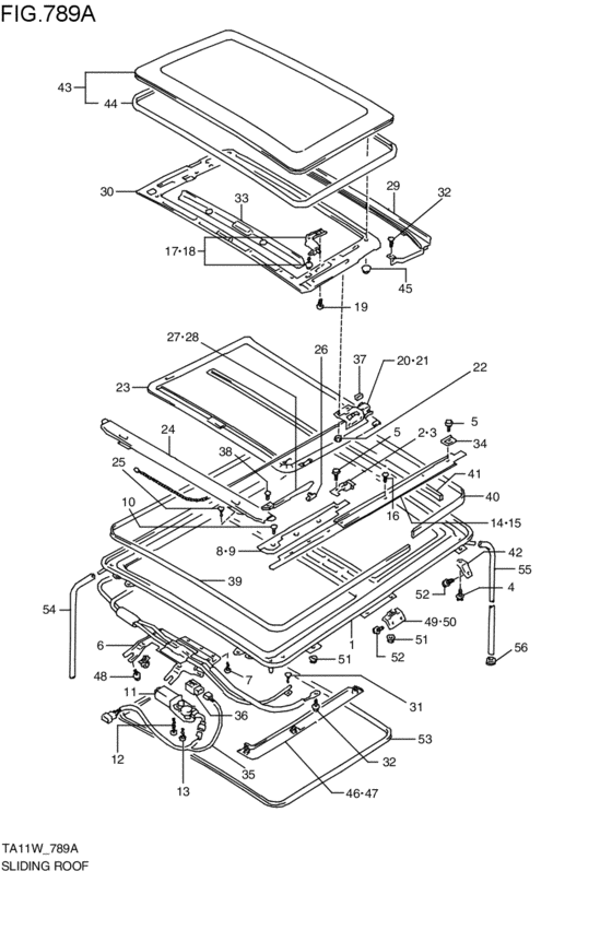 rear sliding roof