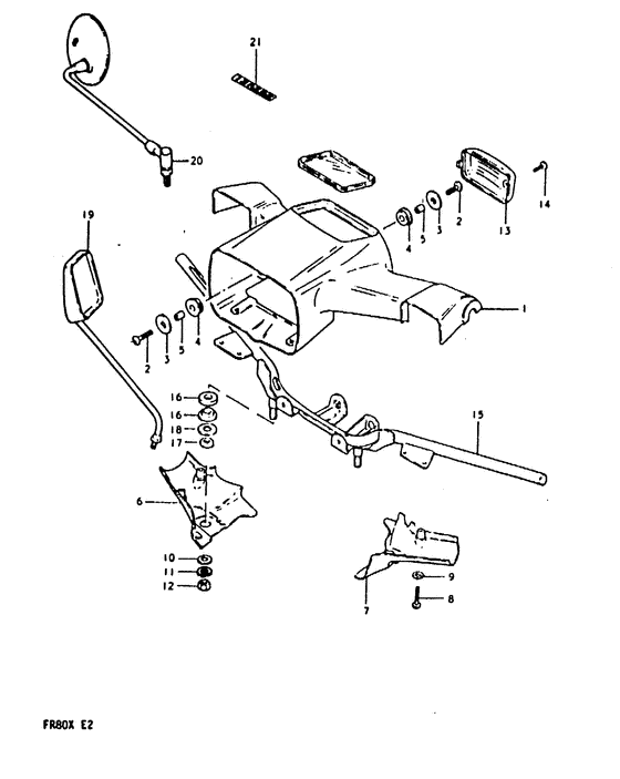 Headlamp housing - handlebar