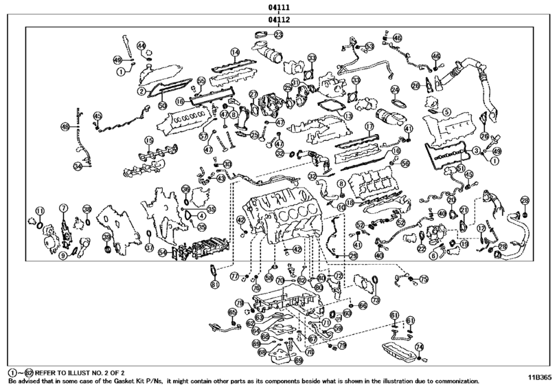 Engine Overhaul Gasket Kit