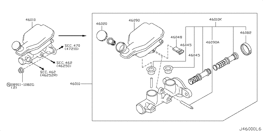 Brake master cylinder