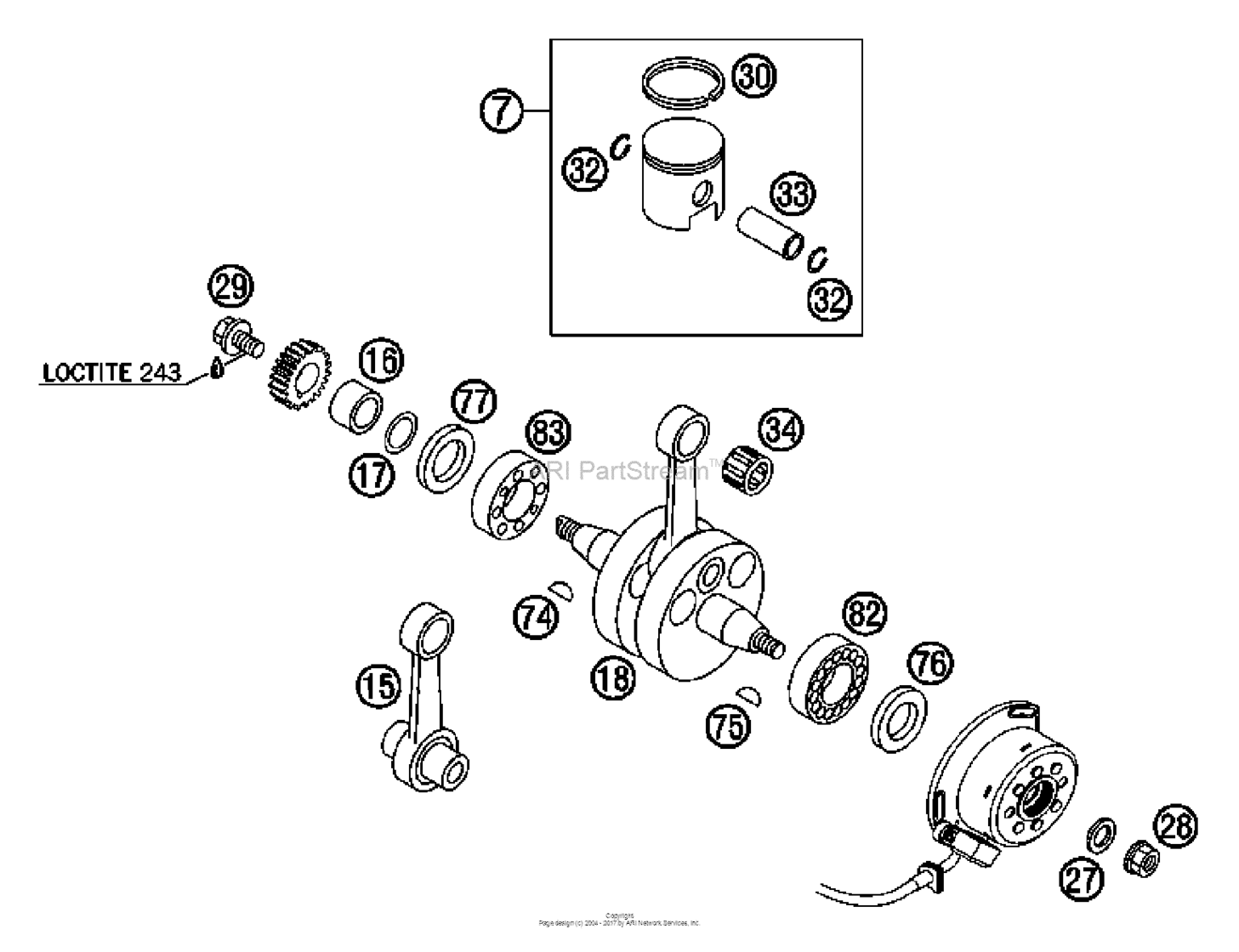 Crankshaft, Piston