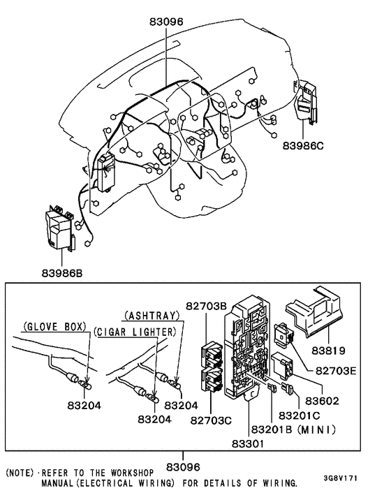 Wiring & attaching parts