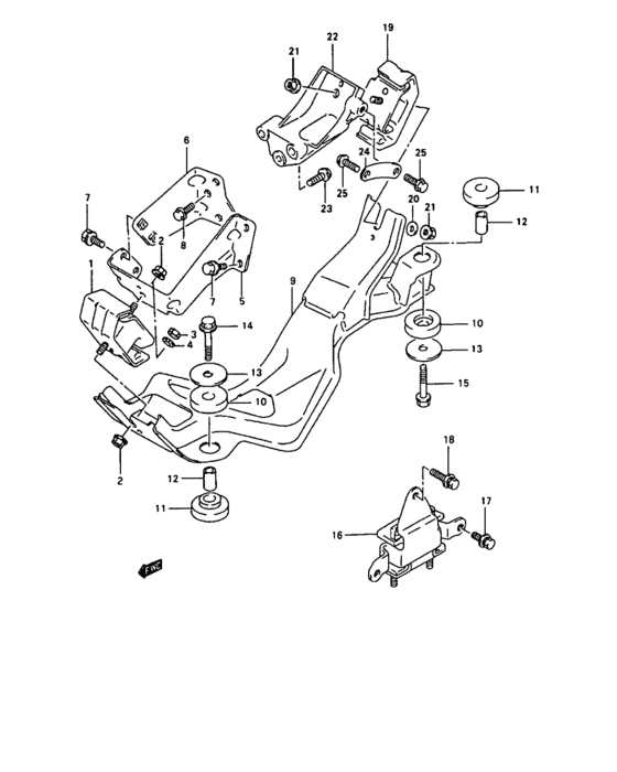 Engine mounting