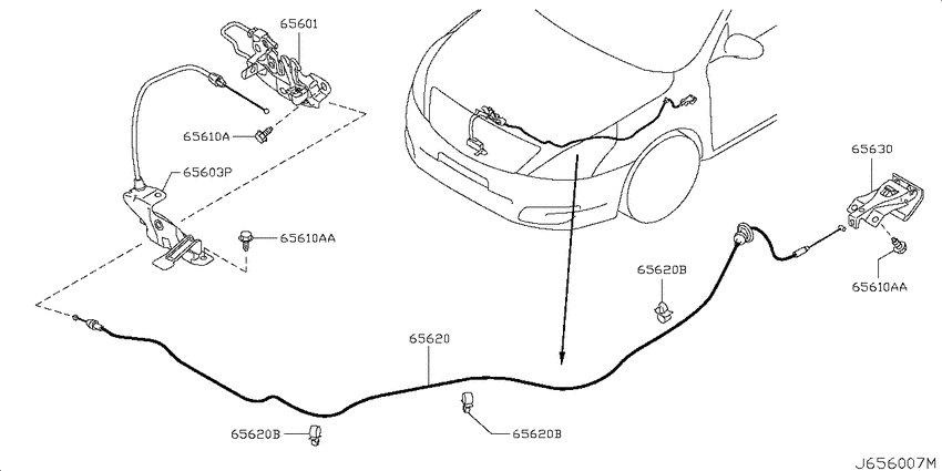 Hood lock control