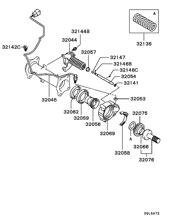 Front axle freewheel clutch