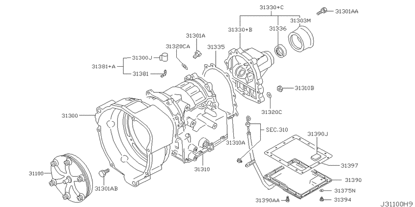 Torque converter,housing & case