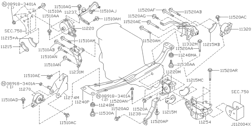 Engine & transmission   mounting