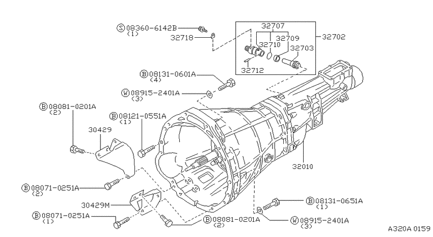 Manual transmission, transaxle & fitting