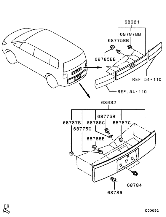 Tailgate panel & glass