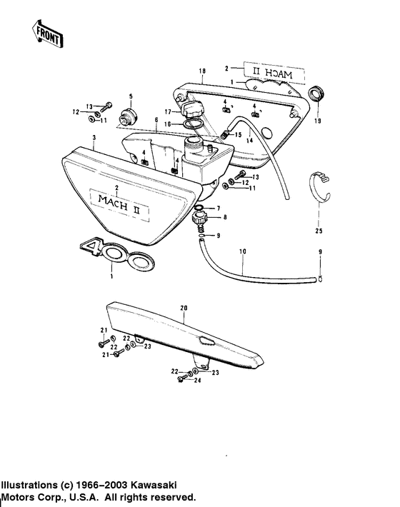 Side covers/oil tank/chain cover