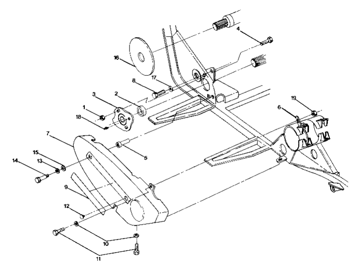 Right hand chain cover assembly