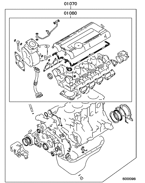 Engine overhaul gasket kit