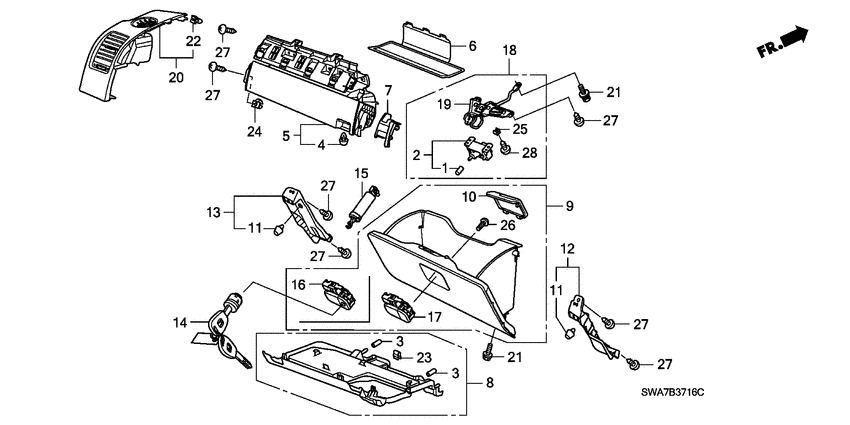 Instrument panel garnish
