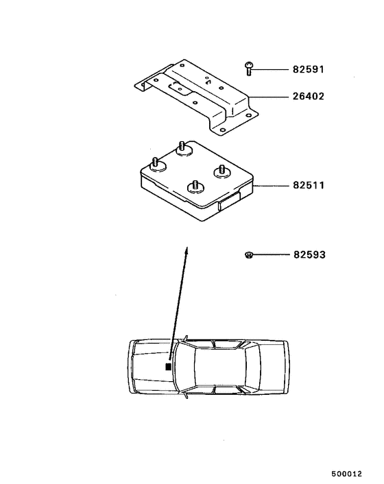 A/t electronic control for 1986 1992 Mitsubishi DEBONAIR V S12A