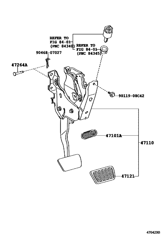 Brake Pedal & Bracket