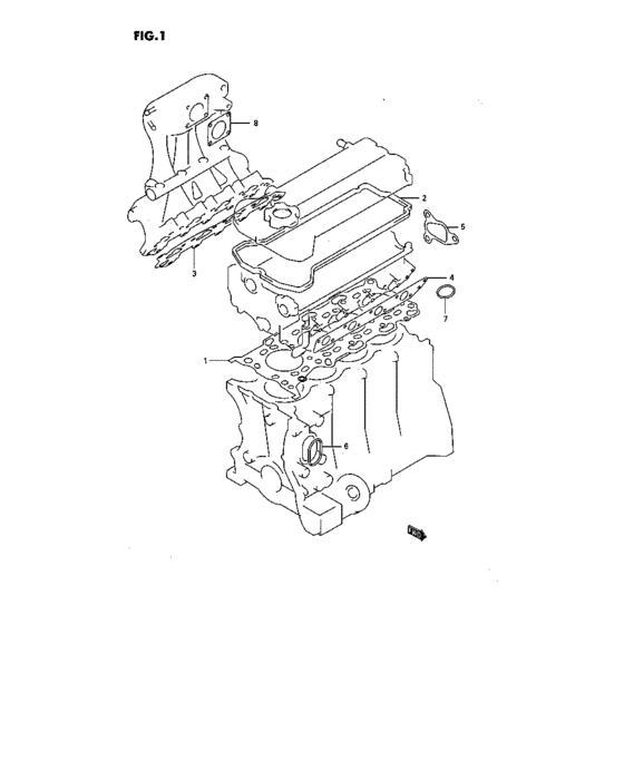 Engine gasket set
