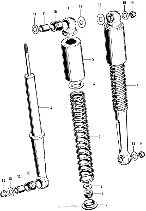 Rear shock absorber