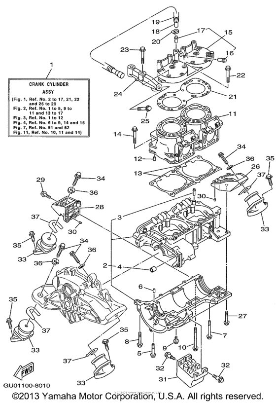 Cylinder crankcase
