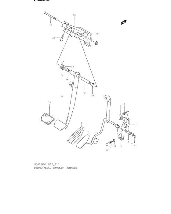 Pedal and pedal bracket