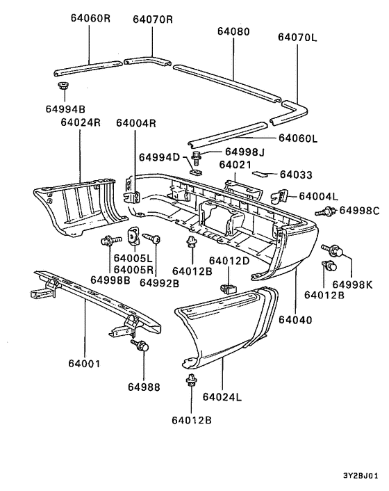 Rear bumper & support