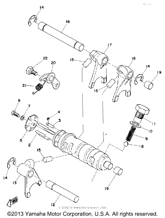 Shift shaft