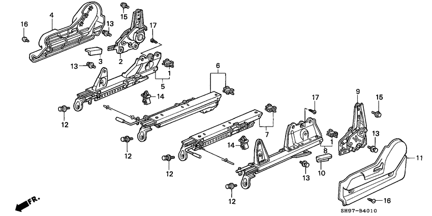 Front seat components