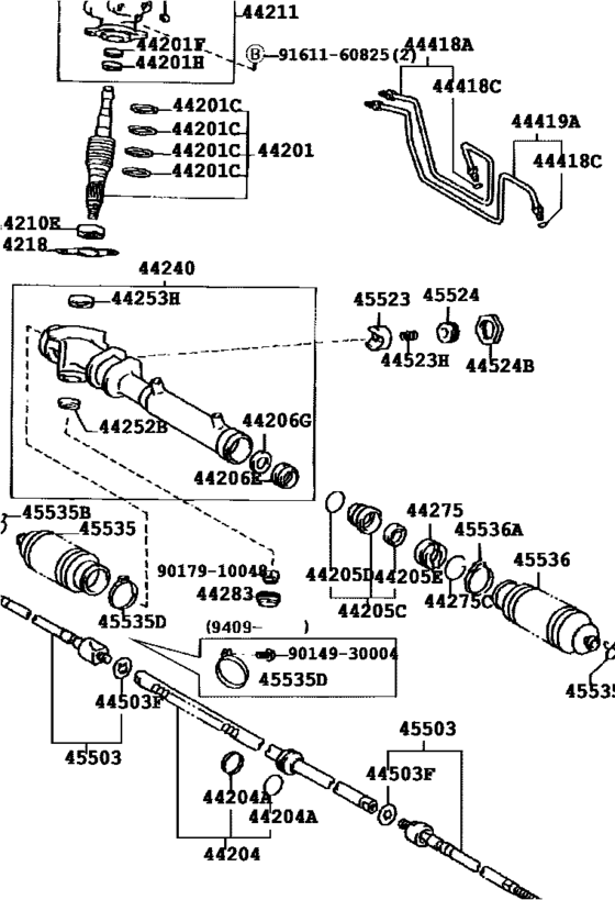Front Steering Gear & Link