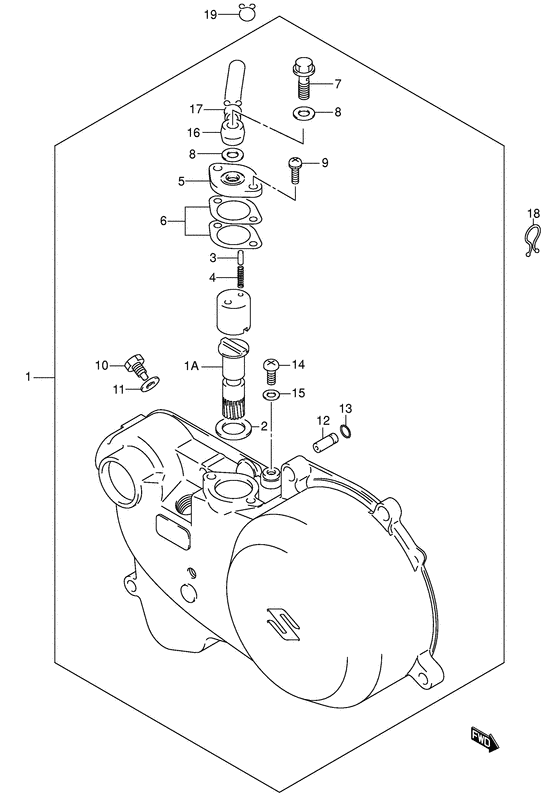 Clutch cover/oil pump