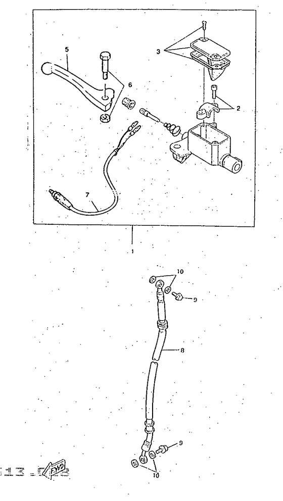 Front master cylinder