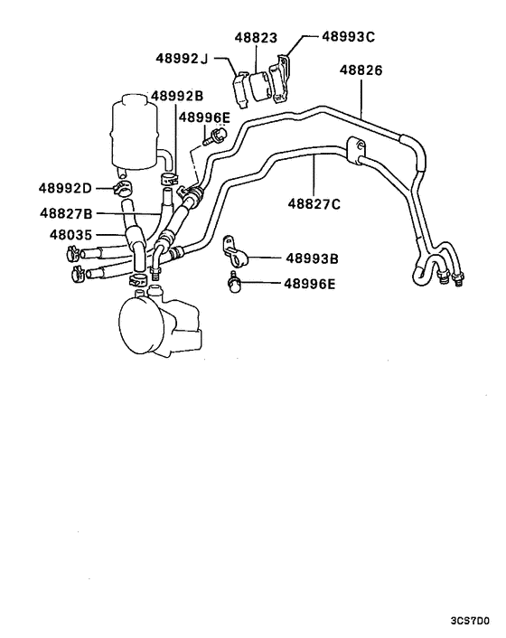Power steering oil line